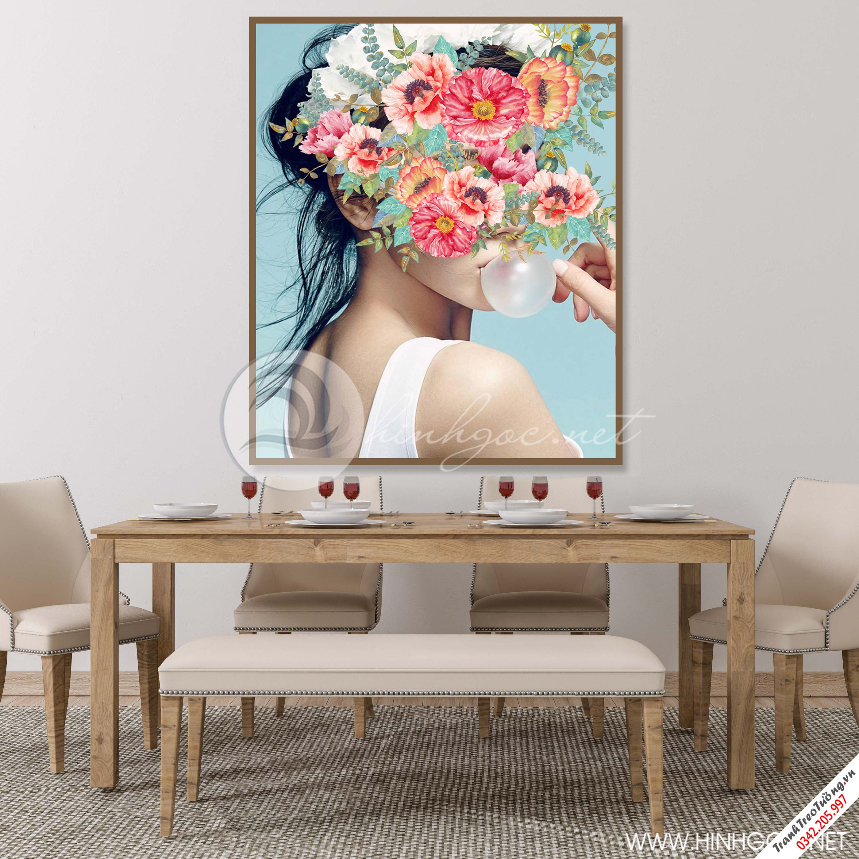 Tranh Cô Gái Nghệ Thuật Treo Tường M24