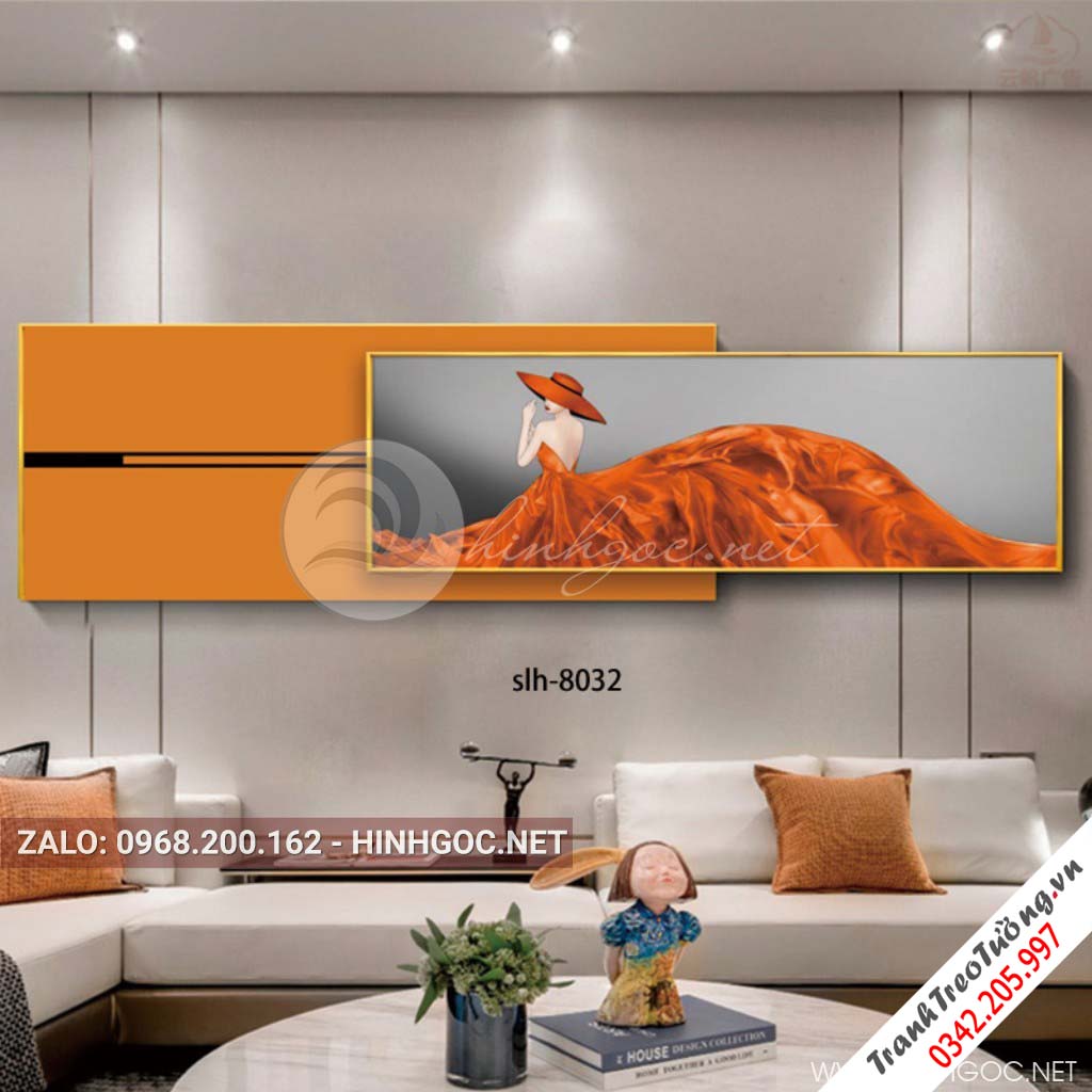 Tranh lồng ghép cô gái nghệ thuật M2