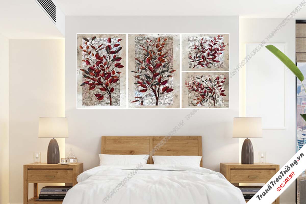 Bộ 3 tranh Hoa ghép Nghệ Thuật M30