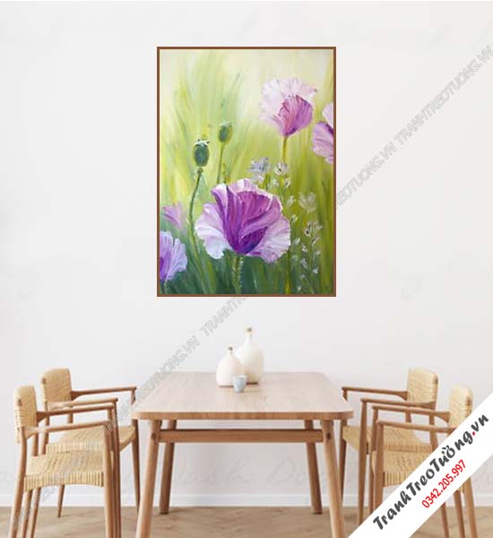 Tranh Hoa giả Sơn Dầu Khổ đứng M218