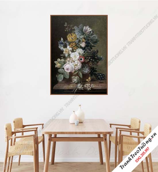 Tranh Hoa giả Sơn Dầu Khổ đứng M277