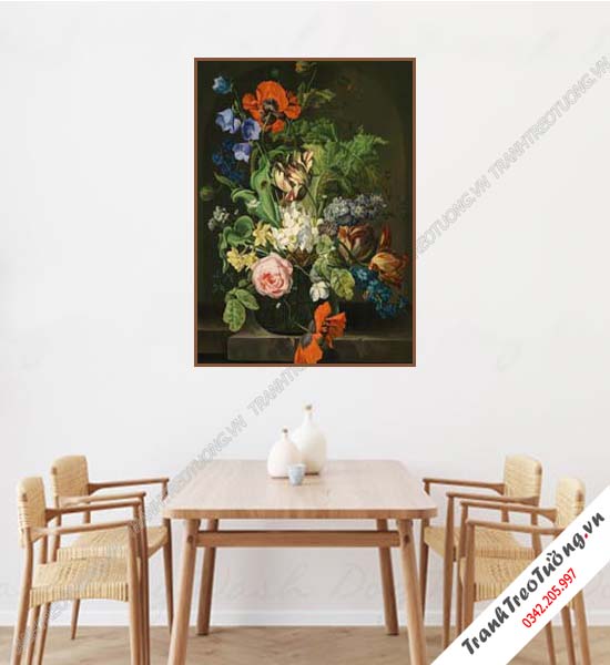 Tranh Hoa giả Sơn Dầu Khổ đứng M324