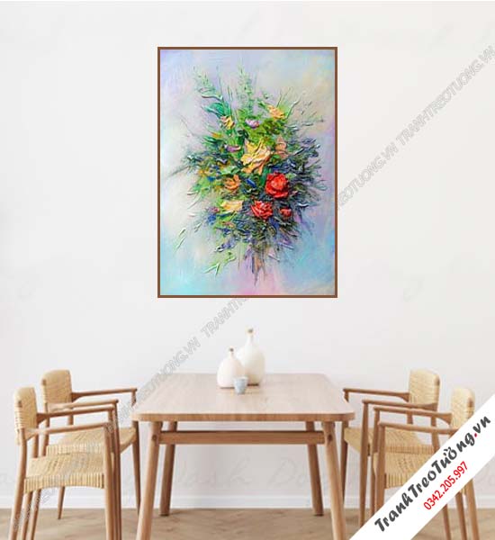 Tranh Hoa giả Sơn Dầu Khổ đứng M325