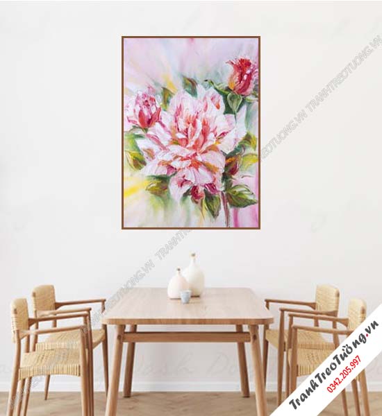 Tranh Hoa giả Sơn Dầu Khổ đứng M328