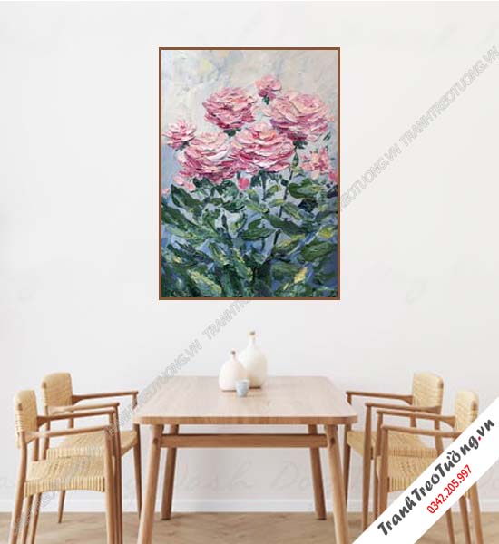 Tranh Hoa giả Sơn Dầu Khổ đứng M34