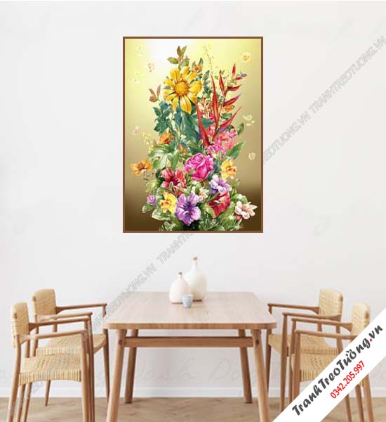 Tranh Hoa giả Sơn Dầu Khổ đứng M47
