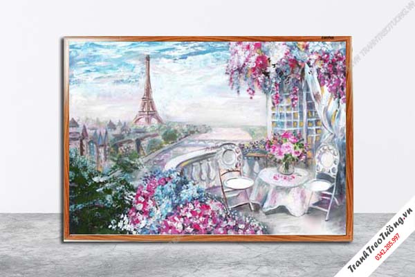 Tranh Hoa Nghệ Thuật giả sơn dầu M10