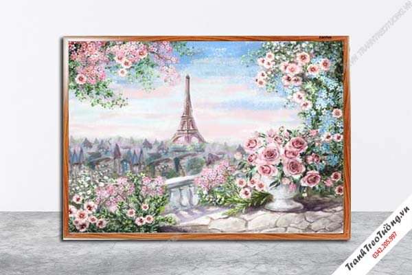 Tranh Hoa Nghệ Thuật giả sơn dầu M13