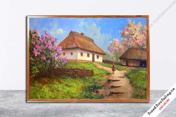 Tranh Hoa Nghệ Thuật giả sơn dầu M151