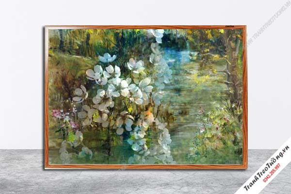Tranh Hoa Nghệ Thuật giả sơn dầu M156