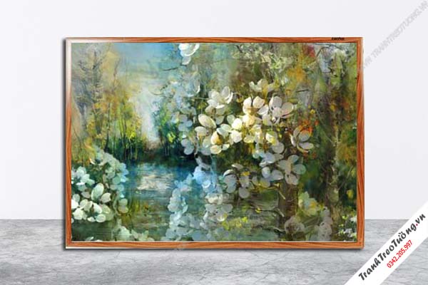 Tranh Hoa Nghệ Thuật giả sơn dầu M157