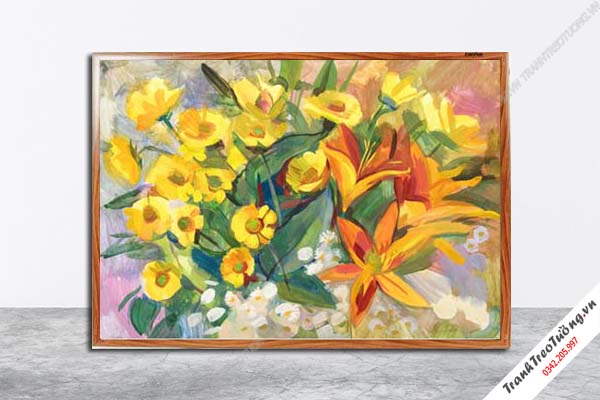 Tranh Hoa Nghệ Thuật giả sơn dầu M168