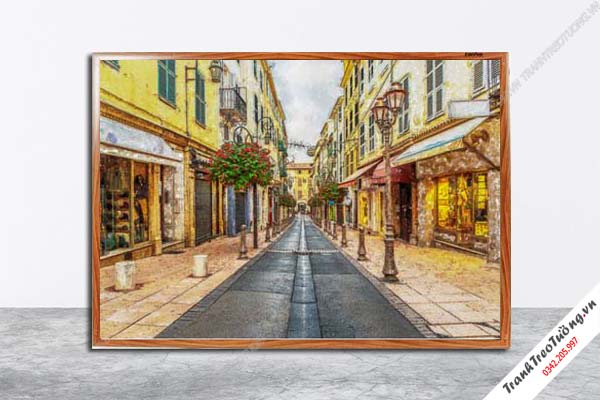 Tranh Hoa Nghệ Thuật giả sơn dầu M176