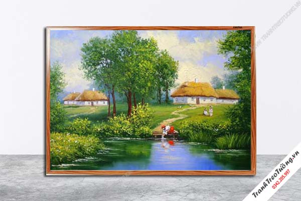 Tranh Hoa Nghệ Thuật giả sơn dầu M211