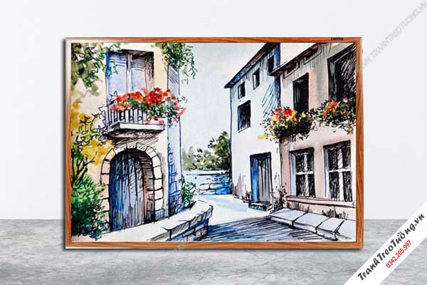 Tranh Hoa Nghệ Thuật giả sơn dầu M221