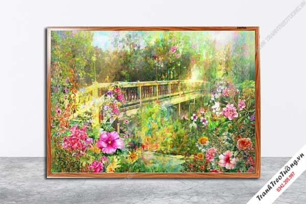Tranh Hoa Nghệ Thuật giả sơn dầu M296