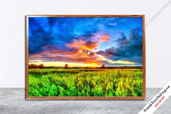 Tranh Hoa Nghệ Thuật giả sơn dầu M384