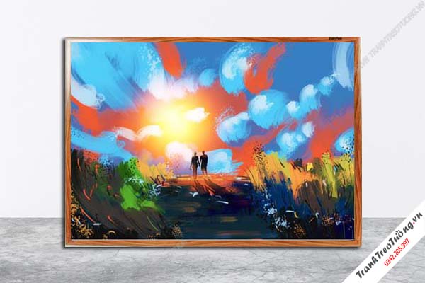 Tranh Hoa Nghệ Thuật giả sơn dầu M400