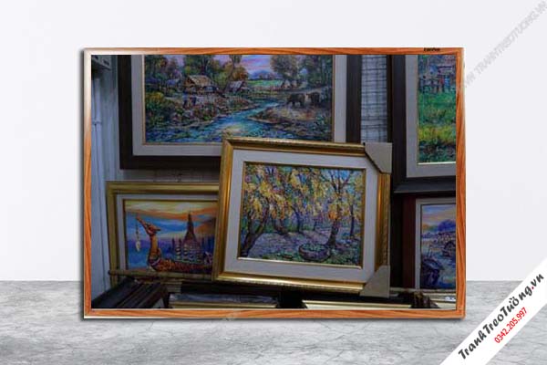 Tranh Hoa Nghệ Thuật giả sơn dầu M450