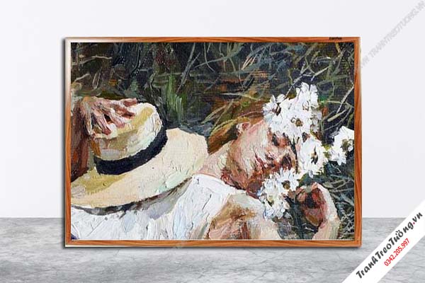 Tranh Hoa Nghệ Thuật giả sơn dầu M452