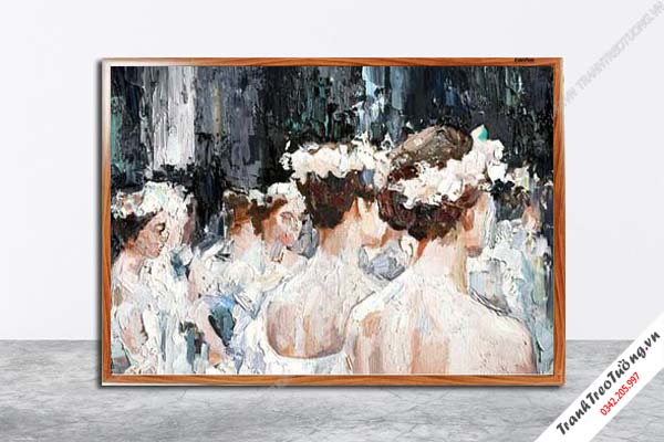 Tranh Hoa Nghệ Thuật giả sơn dầu M455