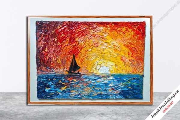Tranh Hoa Nghệ Thuật giả sơn dầu M473
