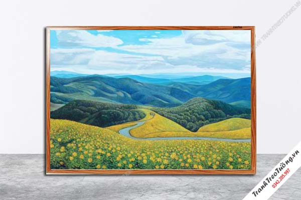 Tranh Hoa Nghệ Thuật giả sơn dầu M483