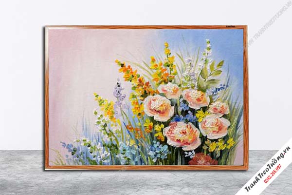Tranh Hoa Nghệ Thuật giả sơn dầu M494