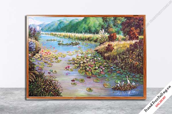 Tranh Hoa Nghệ Thuật giả sơn dầu M51
