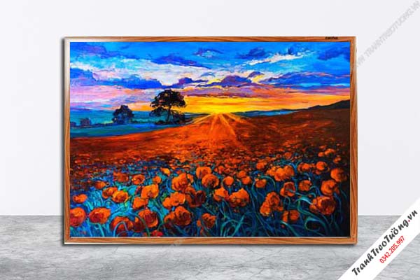 Tranh Hoa Nghệ Thuật giả sơn dầu M54