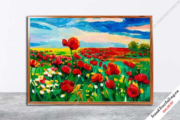 Tranh Hoa Nghệ Thuật giả sơn dầu M56