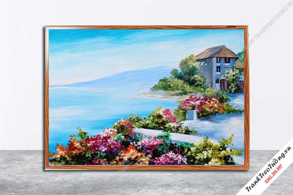 Tranh Hoa Nghệ Thuật giả sơn dầu M572