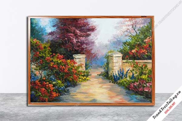 Tranh Hoa Nghệ Thuật giả sơn dầu M573