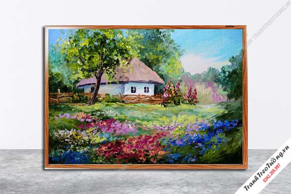 Tranh Hoa Nghệ Thuật giả sơn dầu M577