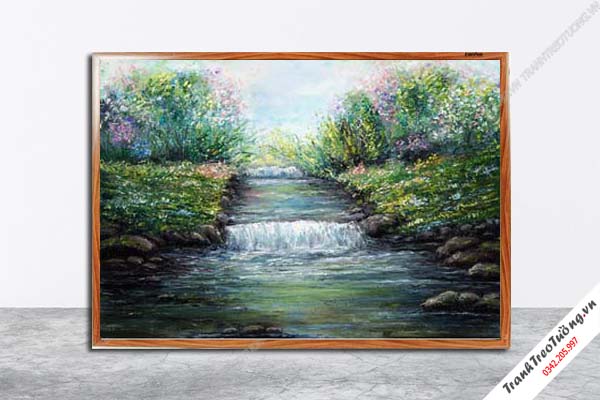 Tranh Hoa Nghệ Thuật giả sơn dầu M58