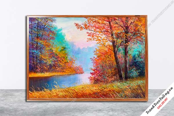 Tranh Hoa Nghệ Thuật giả sơn dầu M597