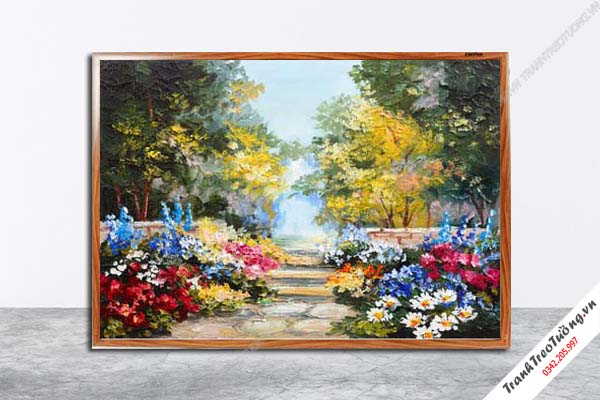 Tranh Hoa Nghệ Thuật giả sơn dầu M599