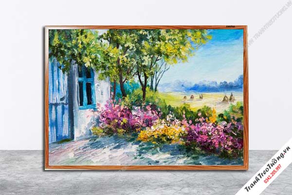 Tranh Hoa Nghệ Thuật giả sơn dầu M609