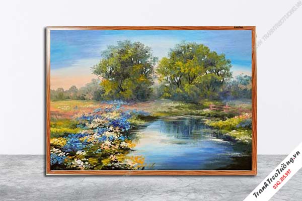 Tranh Hoa Nghệ Thuật giả sơn dầu M615