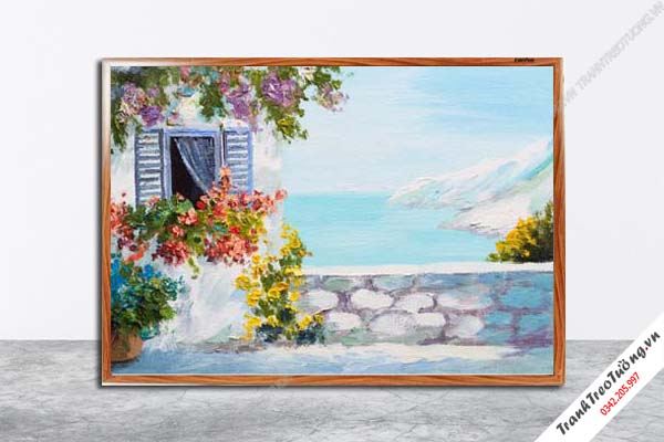 Tranh Hoa Nghệ Thuật giả sơn dầu M618