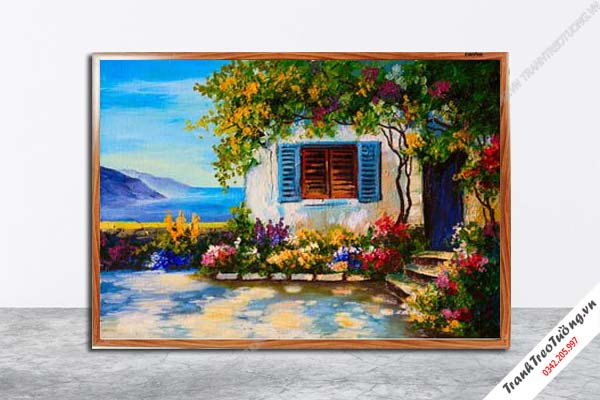 Tranh Hoa Nghệ Thuật giả sơn dầu M623