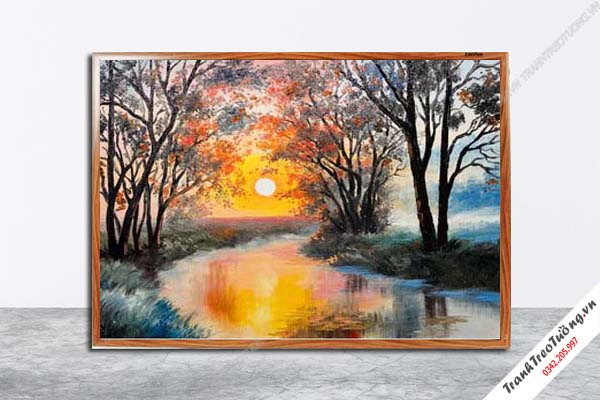 Tranh Hoa Nghệ Thuật giả sơn dầu M630