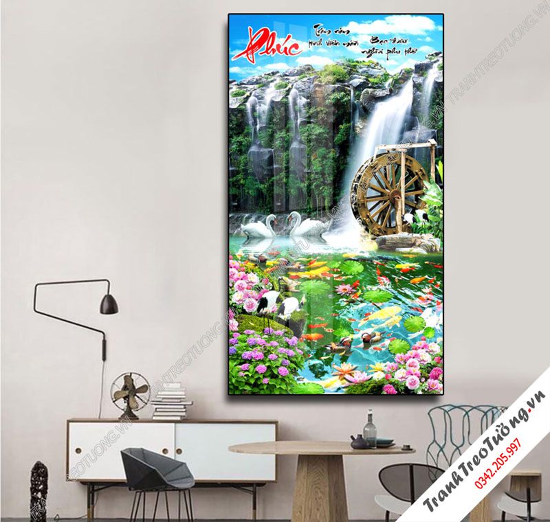 Tranh đứng Sơn Thủy Hữu Tình M21