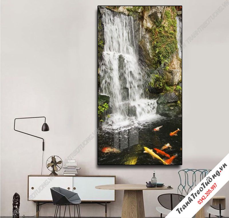 Tranh đứng Sơn Thủy Hữu Tình M28