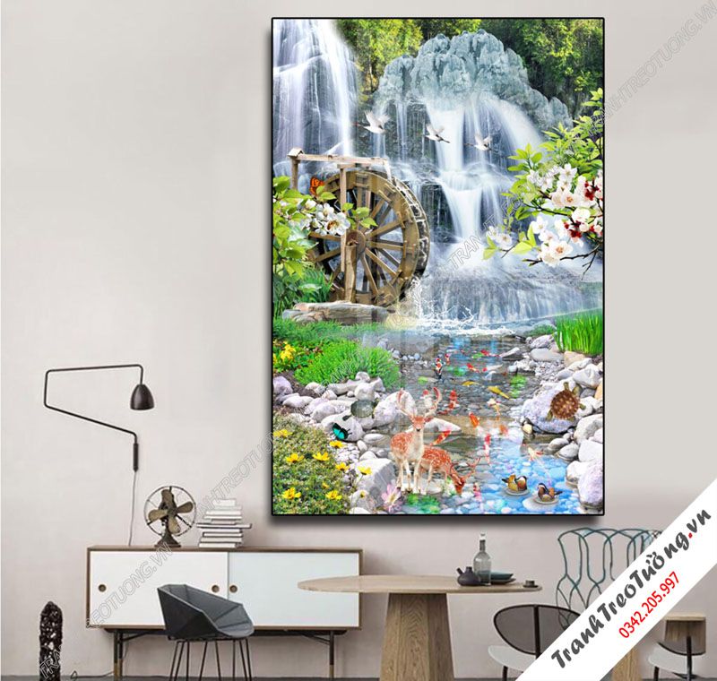 Tranh đứng Sơn Thủy Hữu Tình M31