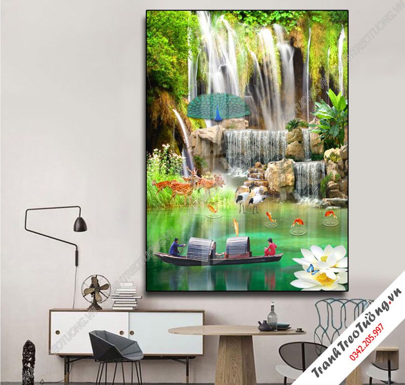 Tranh đứng Sơn Thủy Hữu Tình M39