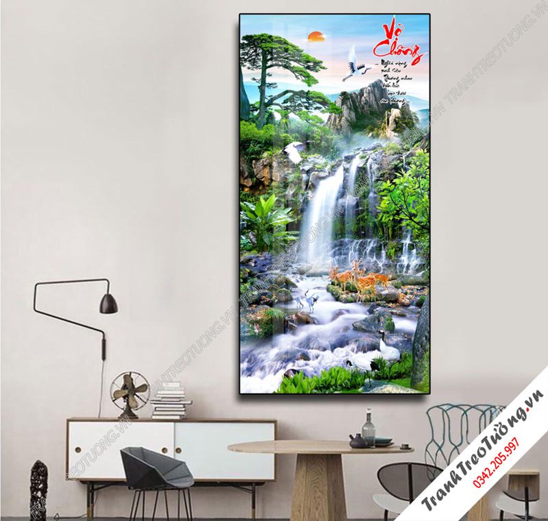 Tranh đứng Sơn Thủy Hữu Tình M9