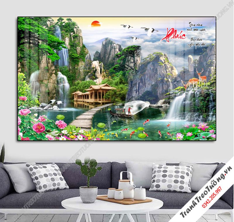 Tranh Sơn Thủy Hữu Tình M104