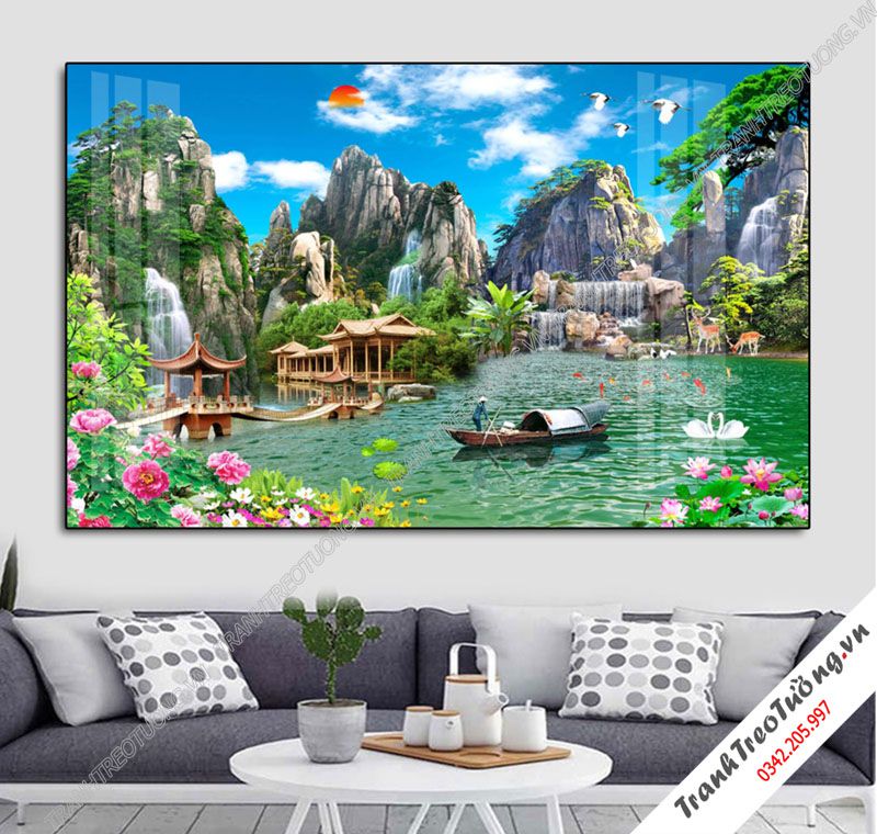 Tranh Sơn Thủy Hữu Tình M113