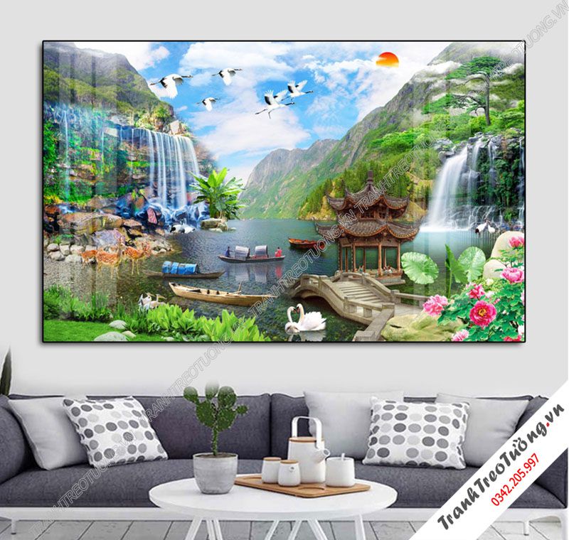 Tranh Sơn Thủy Hữu Tình M130